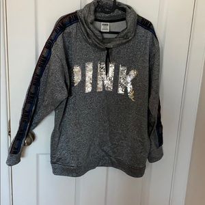 Pink Victoria’s Secret jogger metallic set